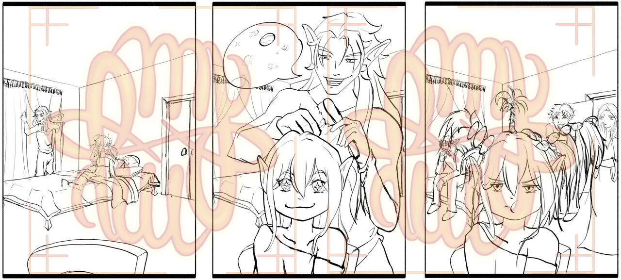 Art Fight, humanoid, 1+ characters, comic, lines, full body, half body, bust, background