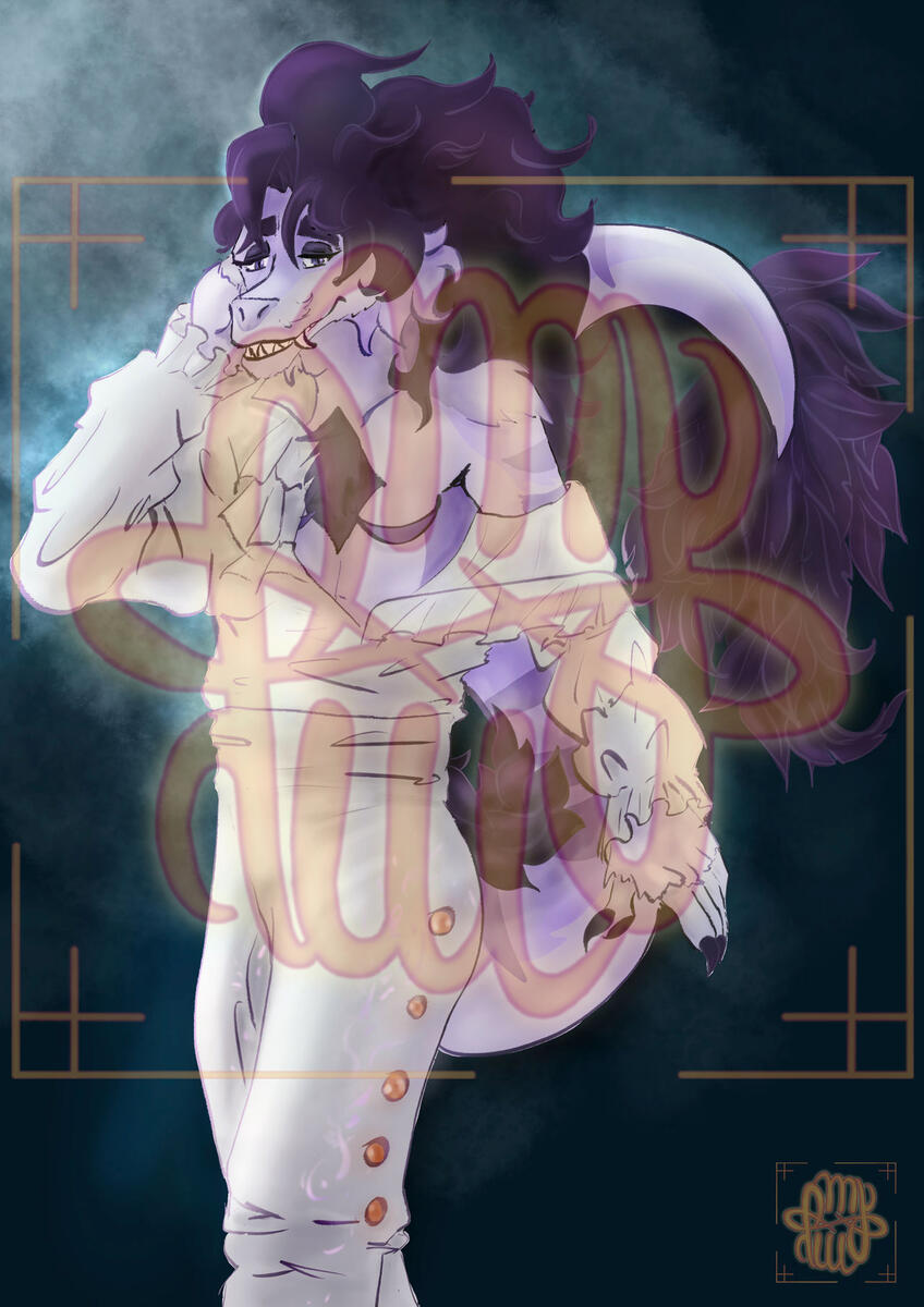 Art Fight, anthro, half body, simple shading