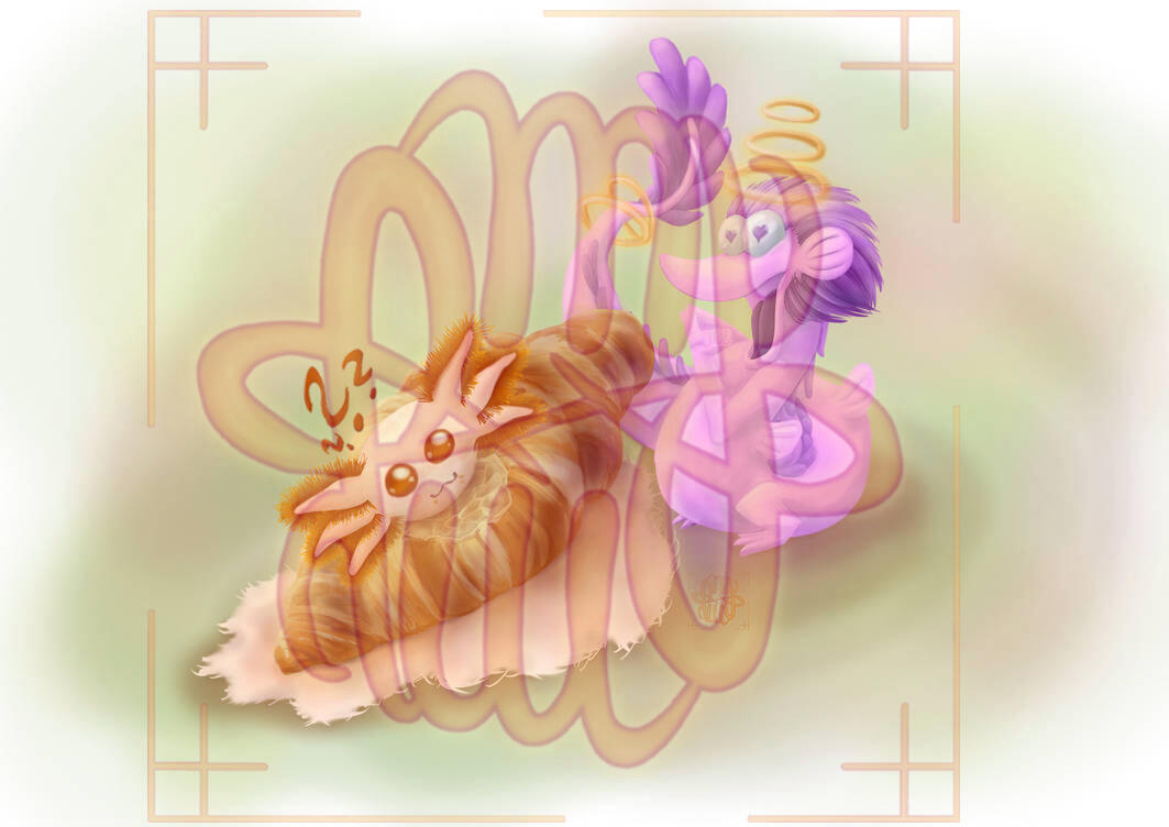 Art Fight, creature, axolotl, dragon, full body, full render, realism, 1+ characters, object, food, croissant