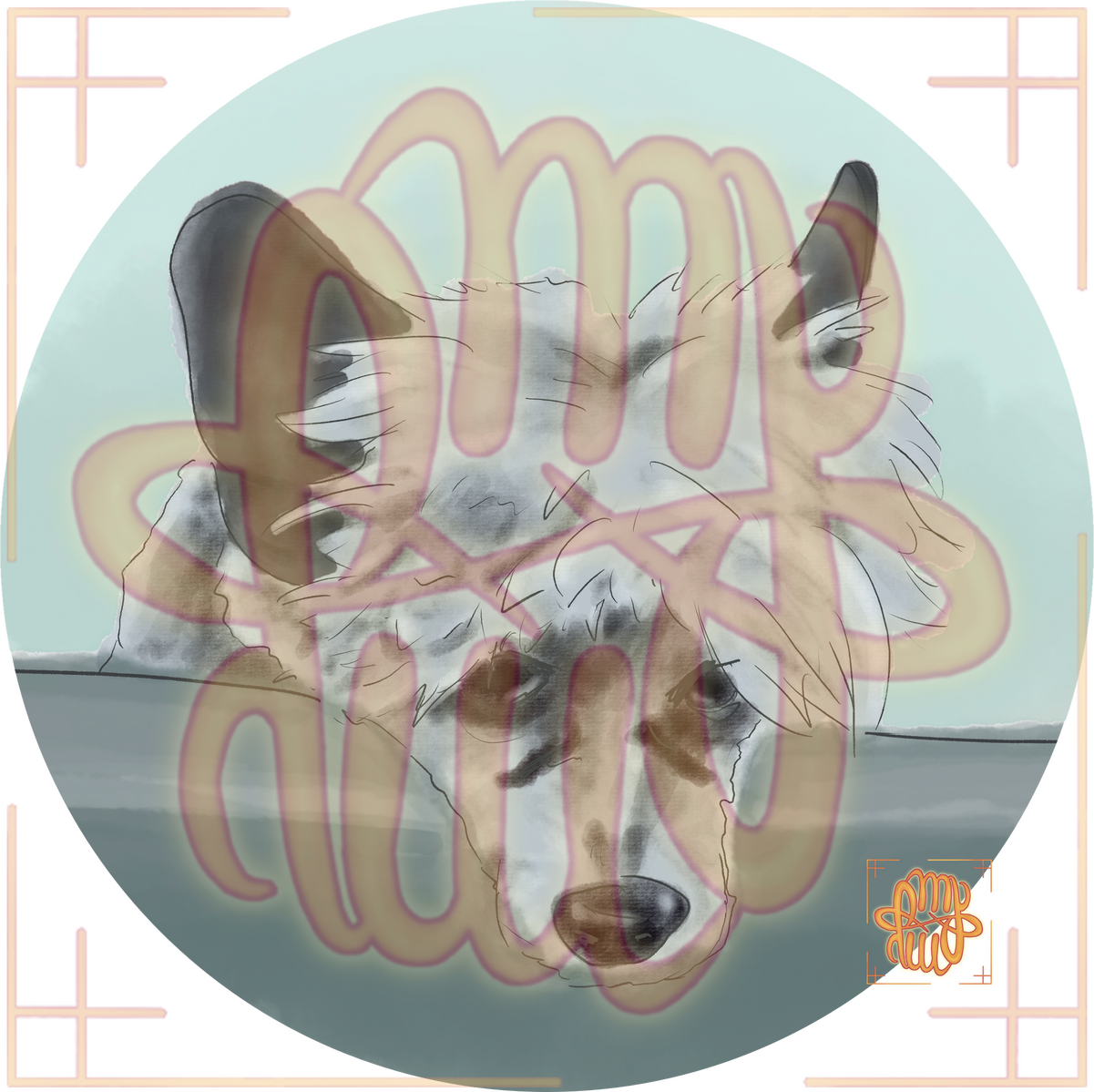 animal, dog, portrait, minimal shading