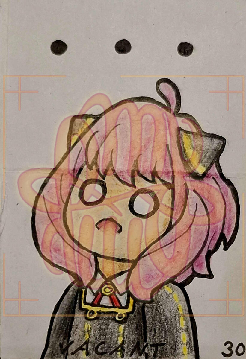 Inktober, traditional, anime, Spy x Family, Anya, human, half body, full shading