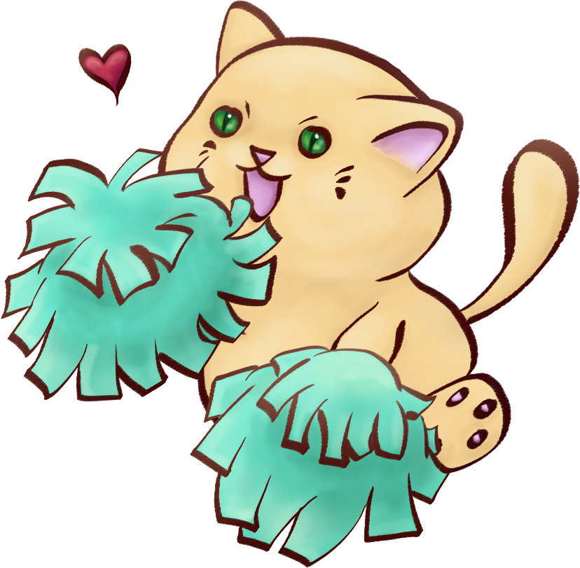 animal, cat, full body, minimal shading, sticker