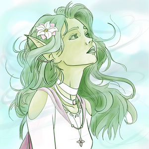 Art Fight, humanoid, portrait, minimal shading, elf