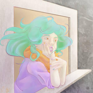 human, half body, full shading