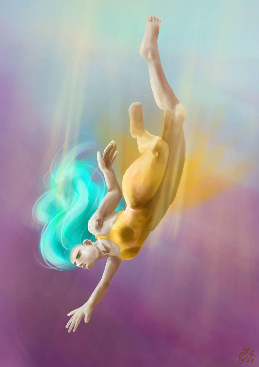 human, full body, full render, painterly